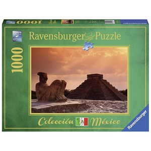 Ravensburger (19690) - "Atadecer in Chichén-Itzá" - 1000 pieces puzzle