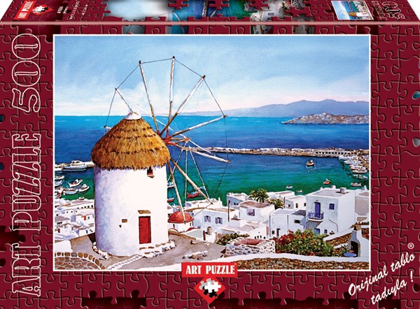 Art Puzzle (4184) - "Greece, Mykonos" - 500 pieces puzzle