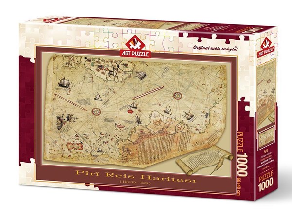 Art Puzzle (4308) - "The Piri Reis Map" - 1000 pieces puzzle