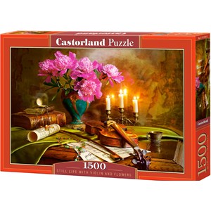 Castorland (C-151530) - "Still Life with Violin and Flowers" - 1500 pieces puzzle