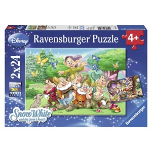 Ravensburger (08859) - "Snow White and the seven Dwarfs" - 24 pieces puzzle