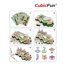 Cubic Fun (MC232h) - "Castle of Hohenzollern" - 185 pieces puzzle