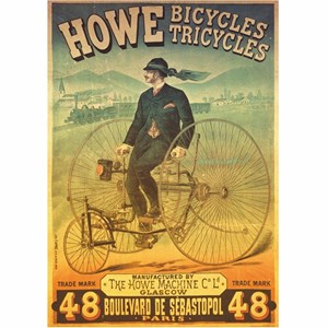 D-Toys (67555-VP01) - "Vintage Posters, Howe Tricycles" - 1000 pieces puzzle