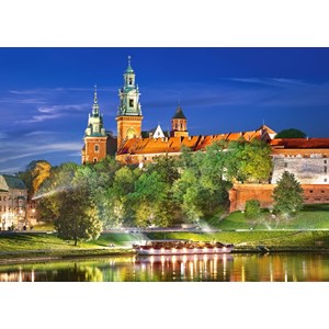 Castorland (C-103027) - "Poland, Krakow: Wawel Castle at Night" - 1000 pieces puzzle