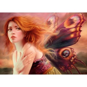 Heye (29612) - Melanie Delon: "Butterfly Wings" - 1000 pieces puzzle