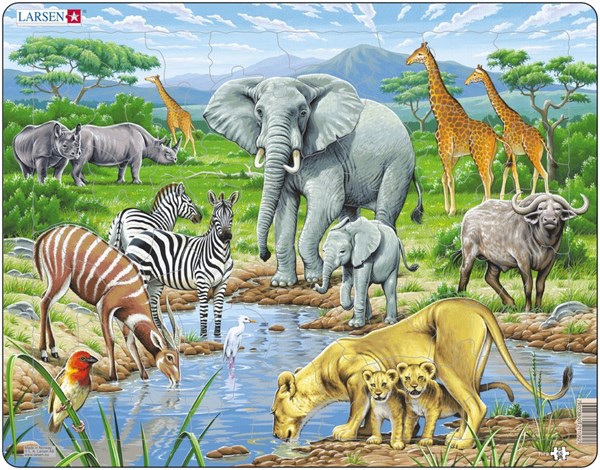 Larsen (FH9) - "African Savannah" - 65 pieces puzzle