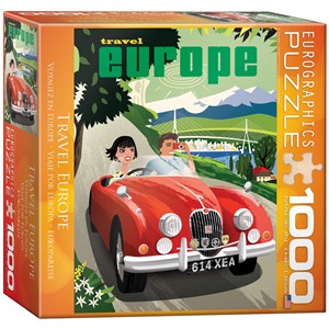 Eurographics (8000-1645) - "Travel Europe" - 1000 pieces puzzle