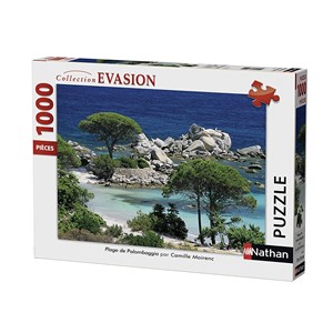 Nathan (87459) - "Corsica, Palombaggia Beach" - 1000 pieces puzzle