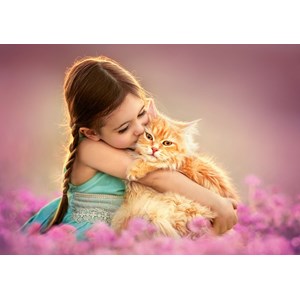 Castorland (B-52370) - "A Love Kitten" - 500 pieces puzzle
