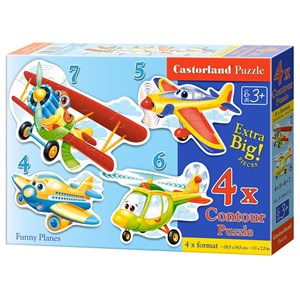 Castorland (B-04447) - "Planes" - 4 5 6 7 pieces puzzle