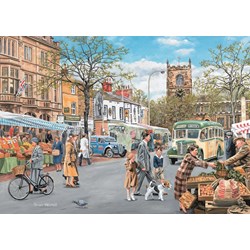 Falcon (11146) - Trevor Mitchell: "Skipton Market" - 500 pieces puzzle
