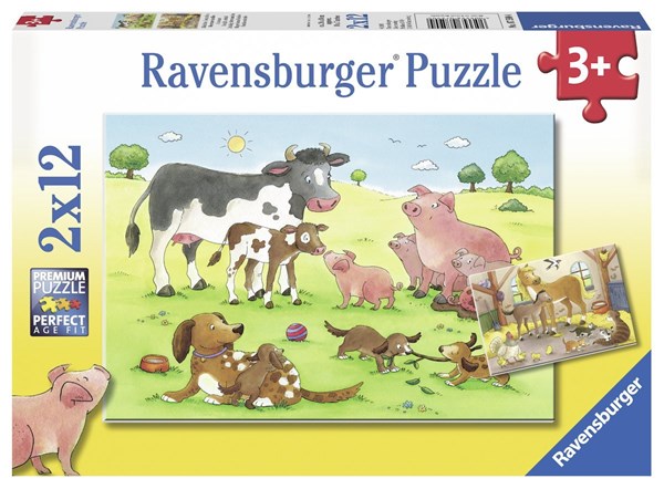Ravensburger (07590) - "Animal's Children" - 12 pieces puzzle