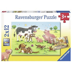 Ravensburger (07590) - "Animal's Children" - 12 pieces puzzle