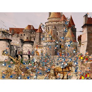 Grafika (01447) - François Ruyer: "Attack of the Castle" - 300 pieces puzzle