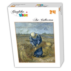 Grafika Kids (00301) - Vincent van Gogh: "Peasant woman binding sheaves (after Millet)" - 24 pieces puzzle
