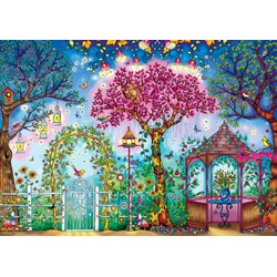 Buffalo Games (3843) - Johanna Basford: "Songbird Garden" - 500 pieces puzzle