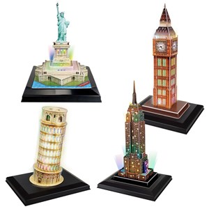 Cubic Fun (Set-LED-Towers) - "Towers" - 118 pieces puzzle