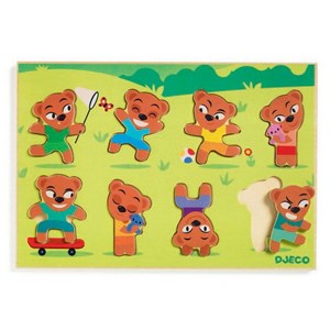 Djeco (01252) - "Teddymatch" - 8 pieces puzzle
