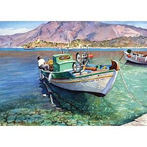 Art Puzzle (4186) - "Boat, Panormitis" - 500 pieces puzzle