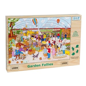 The House of Puzzles (3855) - "Garden Follies" - 1000 pieces puzzle