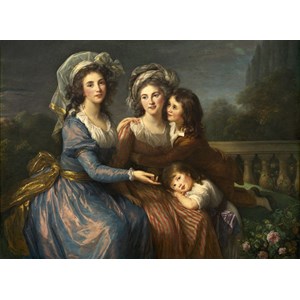 Grafika (02171) - Élisabeth Vigée Le Brun: "The Marquise de Pezay, and the Marquise de Rougé with Her Sons Alexi" - 300 pieces puzzle