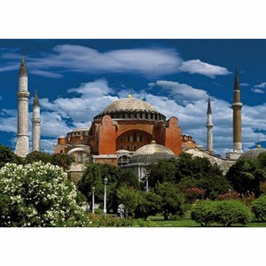 D-Toys (50328-AB04) - "Hagia Sophia, Istanbul, Turkey" - 500 pieces puzzle