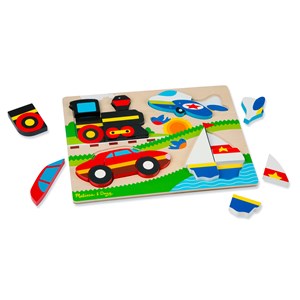 Melissa and Doug (1893) - "Vehicles" - 9 pieces puzzle