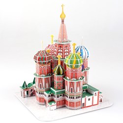Cubic Fun (C239h) - "St. Basil's Cathedral" - 92 pieces puzzle
