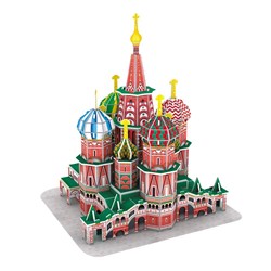 Cubic Fun (C239h) - "St. Basil's Cathedral" - 92 pieces puzzle
