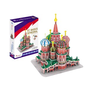 Cubic Fun (C239h) - "St. Basil's Cathedral" - 92 pieces puzzle