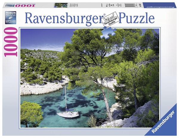 Ravensburger (19632) - "Cassis, France" - 1000 pieces puzzle