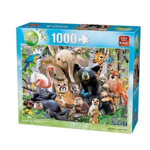 King International (05484) - "Jungle Party" - 1000 pieces puzzle