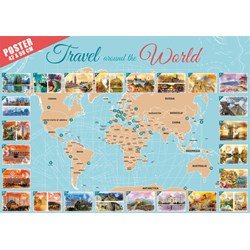 Grafika (02199) - "Travel around the World" - 48000 pieces puzzle