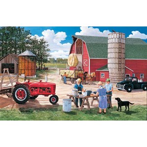 SunsOut (39807) - Ken Zylla: "Haymakers Lunch" - 1000 pieces puzzle