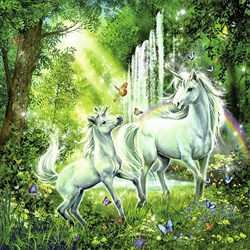 Ravensburger (09291) - "Beautiful Unicorns" - 49 pieces puzzle