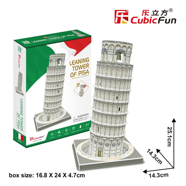 Cubic Fun (C241h) - "Pisa, Italia" - 27 pieces puzzle