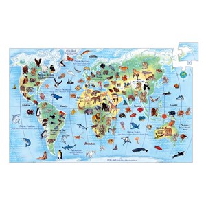 Djeco (07420) - "Animals of the World" - 100 pieces puzzle