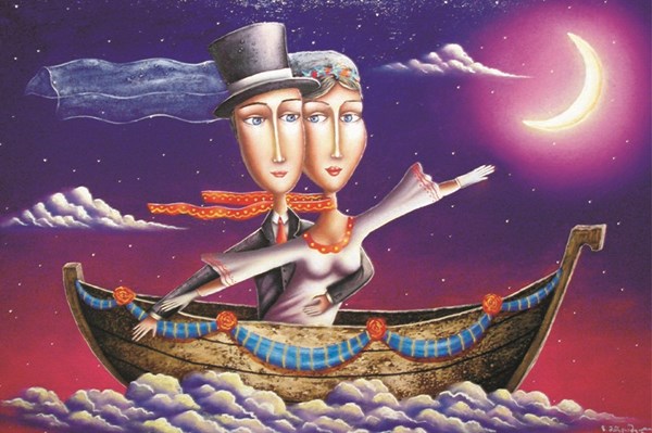 Gold Puzzle (61321) - "Wedding Travel" - 1000 pieces puzzle