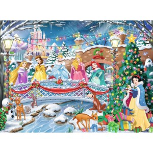 Ravensburger (10794) - "The Princesses Celebrate Christmas" - 100 pieces puzzle