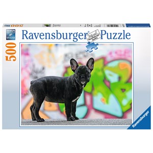 Ravensburger (14771) - "French Bulldog" - 500 pieces puzzle
