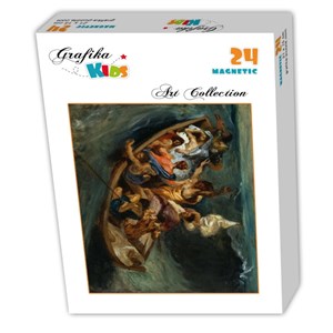 Grafika (00292) - Eugene Delacroix: "Christ on the Sea of Galilee, 1841" - 24 pieces puzzle