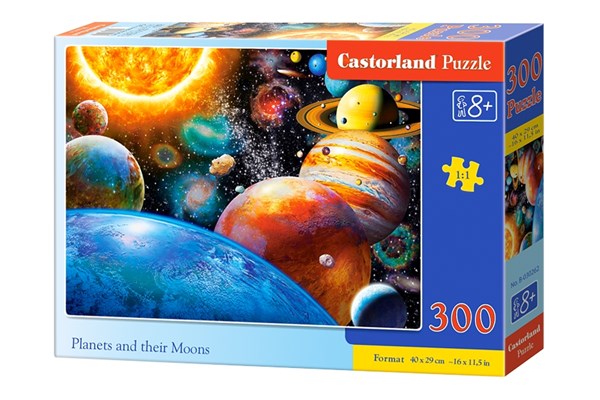 Castorland (B-030262) - "Planets and their Moons" - 300 pieces puzzle