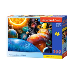 Castorland (B-030262) - "Planets and their Moons" - 300 pieces puzzle