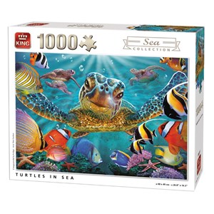 King International (05617) - "Turtles in Sea" - 1000 pieces puzzle