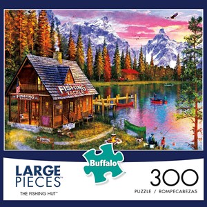 Buffalo Games (2477) - "The Fishing Hut" - 300 pieces puzzle