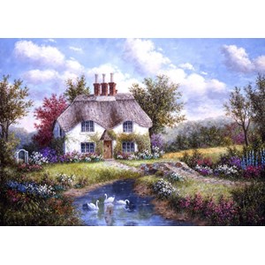 Grafika (T-00502) - Dennis Lewan: "Swan Creek Cottage" - 1000 pieces puzzle
