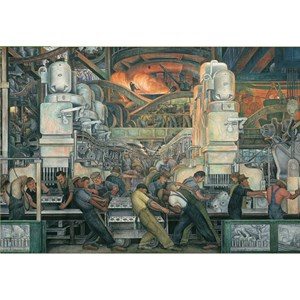 Pomegranate (AA421) - Diego Rivera: "Detroit Industry" - 1000 pieces puzzle