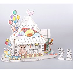Cubic Fun (P693h) - "Toy House" - 18 pieces puzzle
