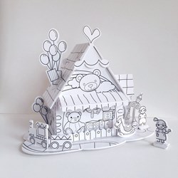 Cubic Fun (P693h) - "Toy House" - 18 pieces puzzle