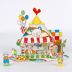 Cubic Fun (P693h) - "Toy House" - 18 pieces puzzle